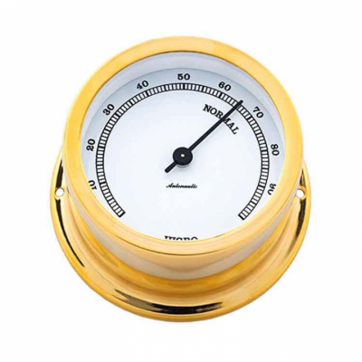 Minor 72 Hygrometer Ø72/50mm Förgylld Mässing