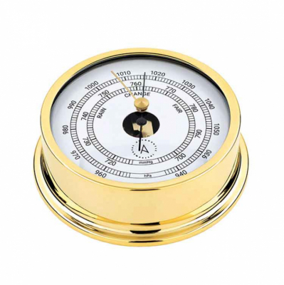 Pacific 120 Barometer Ø120/110mm Förgylld Mässing