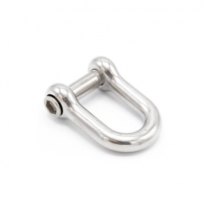 D Shackle Flush Pin 14mm SS