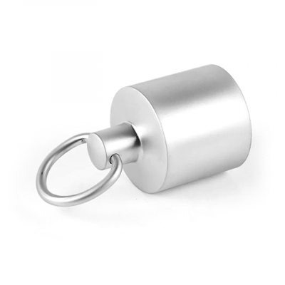 Ändbeslag Med Ring 36 mm Matt Krom