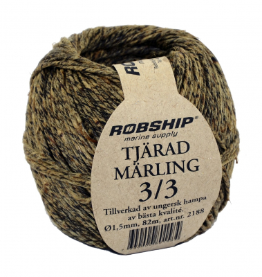 Tjärad Märling 2/1 2mm 120m
