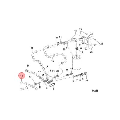 Oljeslang Mercruiser (855487)