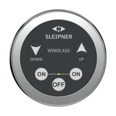 Kontrollpanel Ankarspel Rund Ø51,8mm Svart (12/24V)