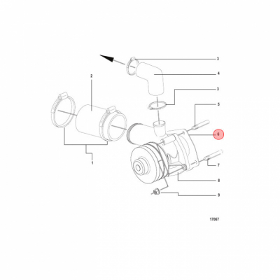 Packning Vattenpump Mercruiser CMD (889019)
