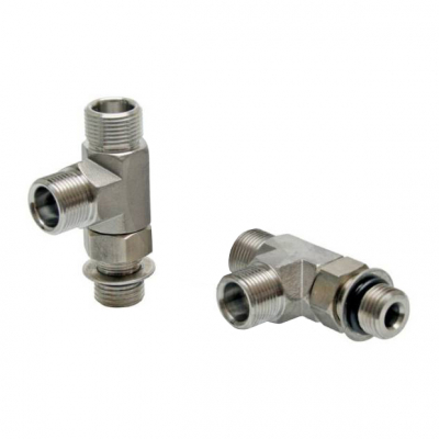 T-nippel 2x9/16-24 -5ORB (2st)