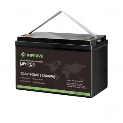 Lithium Batteri 12V 100Ah (LiFePO4) BMS 100A