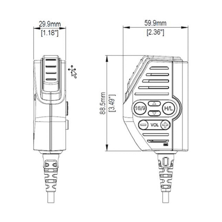 V60 VHF Handkontroll