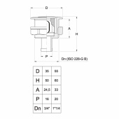 Luftningsventil Rak Flush Luftningsventil Rak Flush