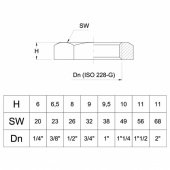 Mutter I Mässing Mutter I Mässing