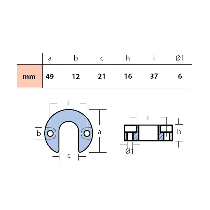 Anod Zink För Trimcylinder Alpha