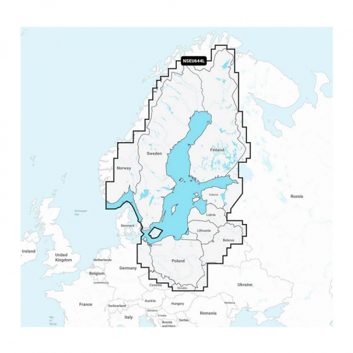 Navionics+ NSEU644L Sverige Östersjön