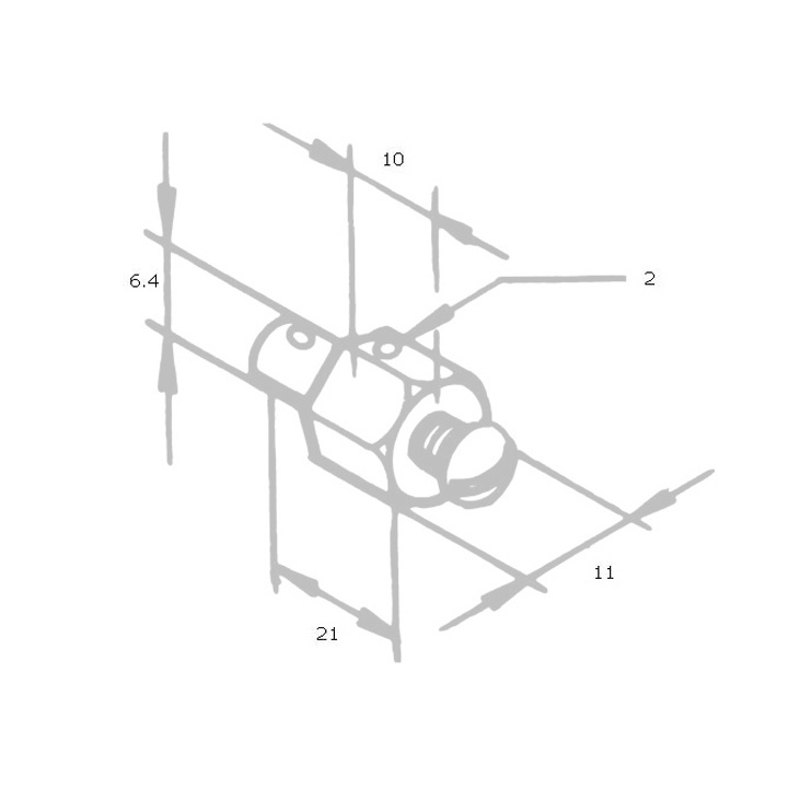 Seastar Tärning/Trådstopp 2 mm Tråd