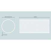Trumma Glasfiber Ø 250x7x650mm Trumma Glasfiber Ø 250x7x650mm