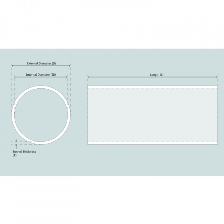 Tunnel Aluminium Ø250x10x2500mm (6082-T6)