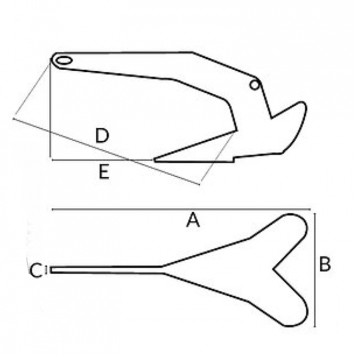 DC - Delta Ankare Rostfritt