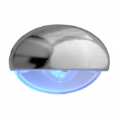 Stegljus Krom Blå LED Stegljus Krom Blå LED
