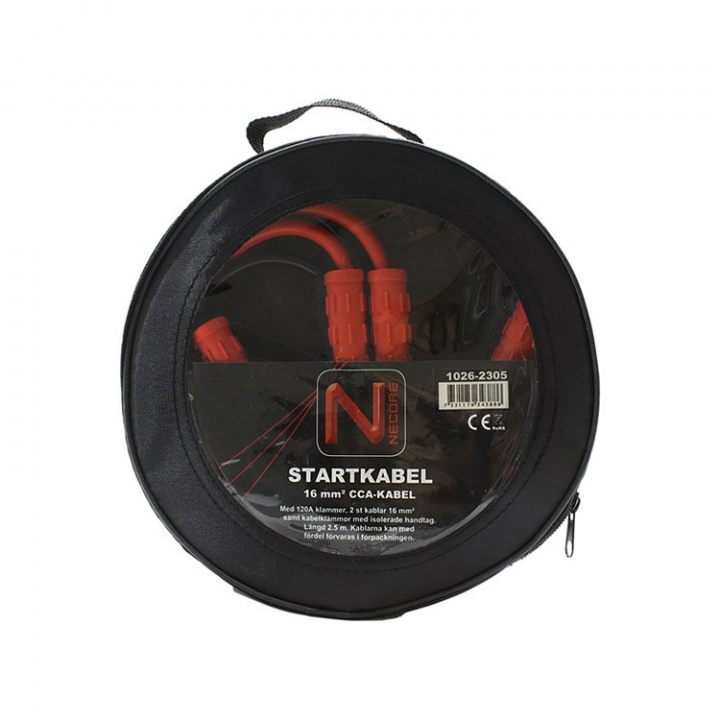 Necore Startkablar 120A 2.5 m 16 mm2