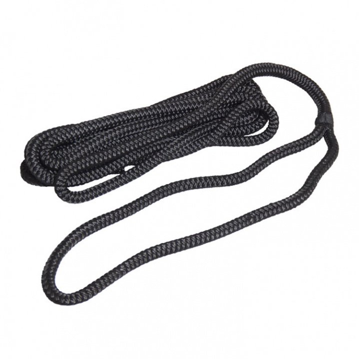 Förtöjningslina Flätad Svart
