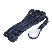 Förtöjningslina 3-slagen Med Kaus Navy Förtöjningslina 3-slagen Med Kaus Navy