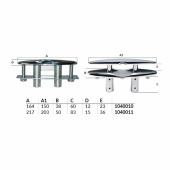 Pop-up-pollare Rostfri Pop-up-pollare Rostfri