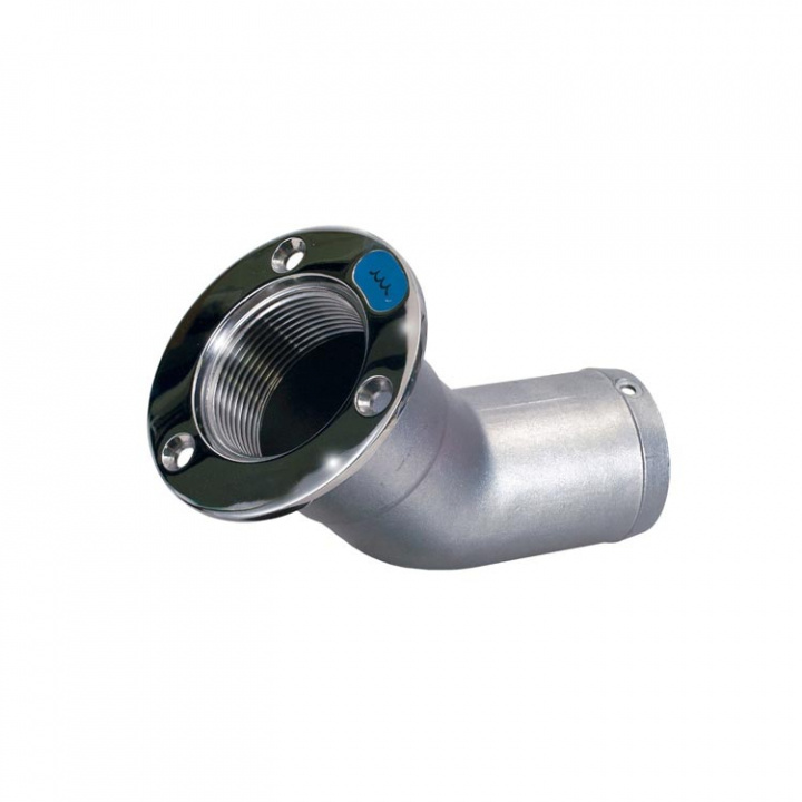 Däcksförskruvning Rostfri - 45gr 50 mm