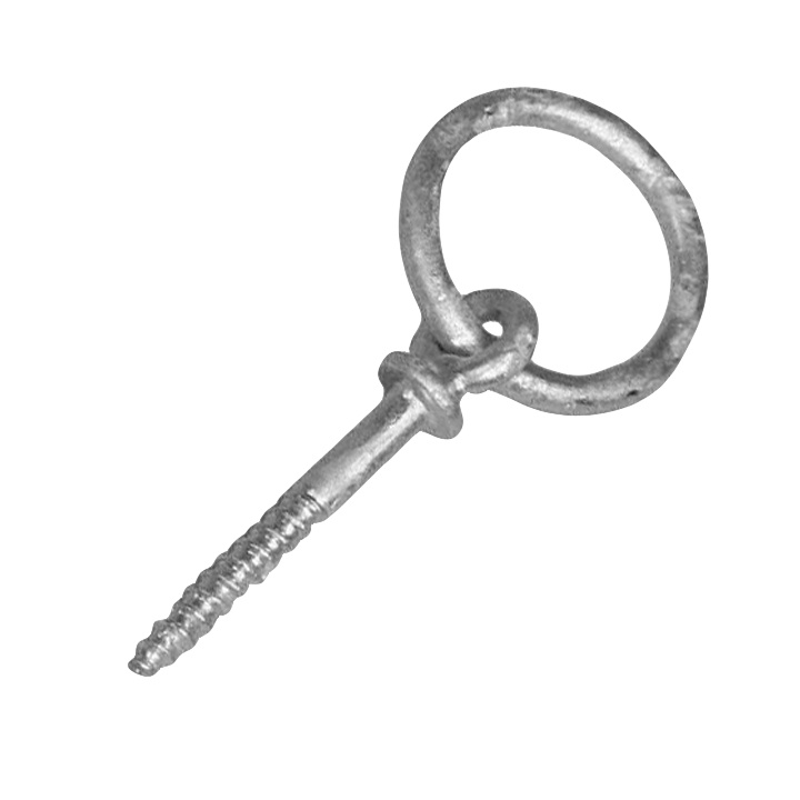 Förtöjningsring Träskruv Galvaniserad - 6x50mm