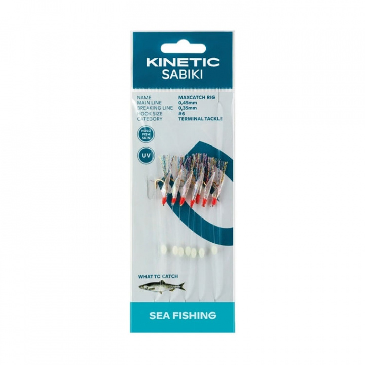 Sabiki MaxCatch Silltafs - Fishskin/Multi
