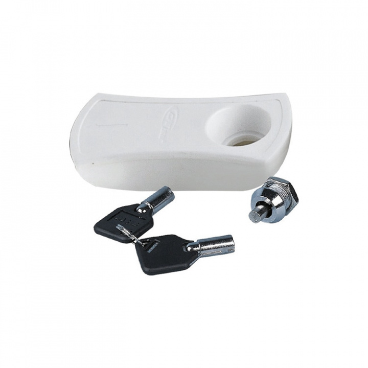 Handtag Vitt Med Lås