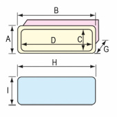 Handskfack 42x17x10cm Vit Handskfack 42x17x10cm Vit