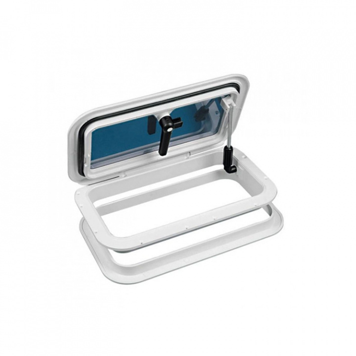 Euro 1 Lucka Vit 45x27 cm Hålmått 209x389 mm