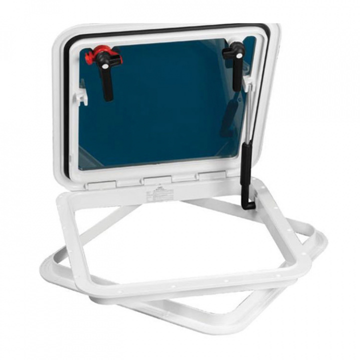 Euro 2 Lucka Vit 48x48cm Hålmått 430x430mm