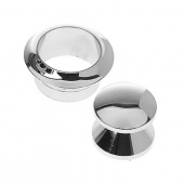 Rosett Till Trycklås Förkromad Mässing - 16 mm Rosett Till Trycklås Förkromad Mässing - 16 mm