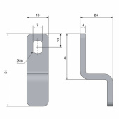 Regel Vinklad Till Durkbeslag Rostfri Regel Vinklad Till Durkbeslag Rostfri