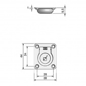 Durkbeslag Luckhandtag Rostfritt Durkbeslag Luckhandtag Rostfritt