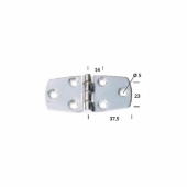 Gångjärn 37.5x76.5 mm Gångjärn 37.5x76.5 mm