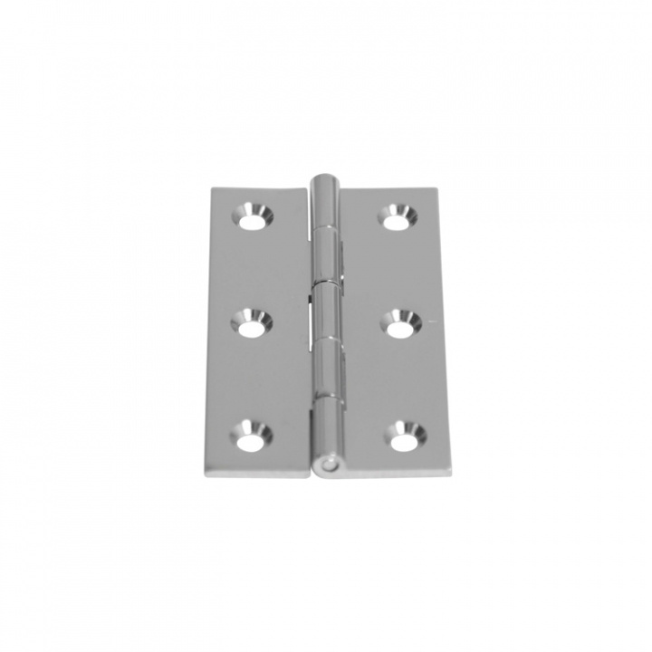 Kantgångjärn Förkromad Mässing 63.5 mm