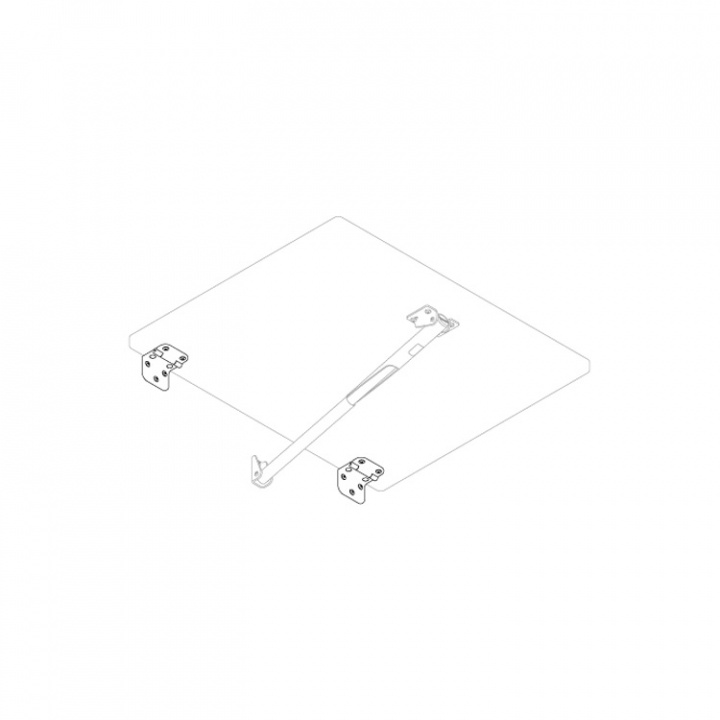 Rakego Gångjärn Aluminium Natureloxerad 46x55 mm