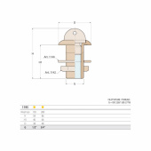 Bottenplugg Mässing Bottenplugg Mässing