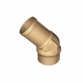Mässingsslangstos 45° Med Utvändig Gänga Mässingsslangstos 45° Med Utvändig Gänga