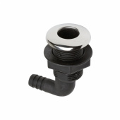 Bordgenomföring 90° Med Rostfri Hätta Bordgenomföring 90° Med Rostfri Hätta