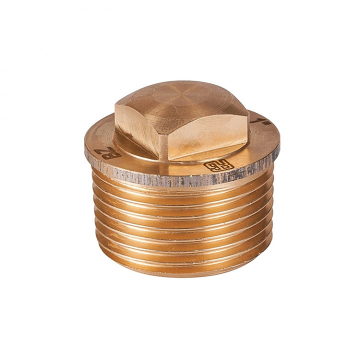 Bronsplugg Med Utvändig Gänga