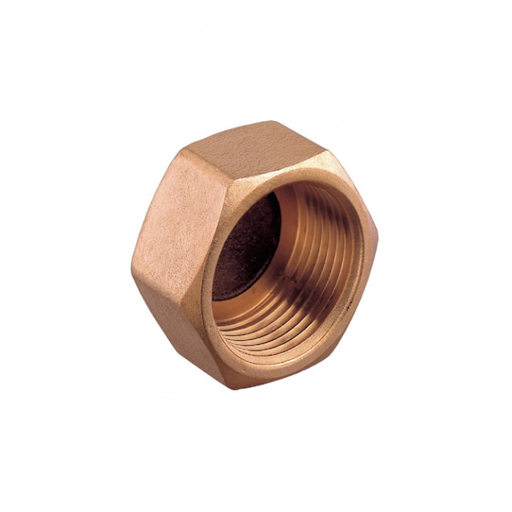 Bronsslutmuff Med Invändig Gänga
