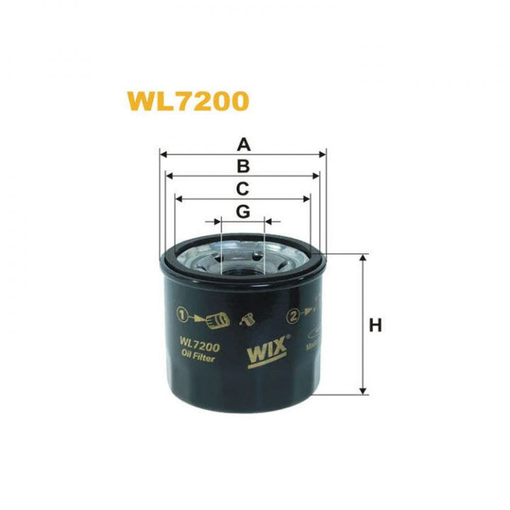 Wix Oljefilter WL7200