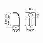 Septiktank Vertikal Brun 40L Septiktank Vertikal Brun 40L