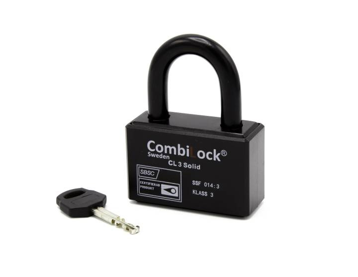 Combilock Hänglås Solid Klass 3