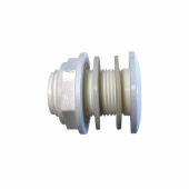 Genomföring Plast Vit 3/4 Genomföring Plast Vit 3/4