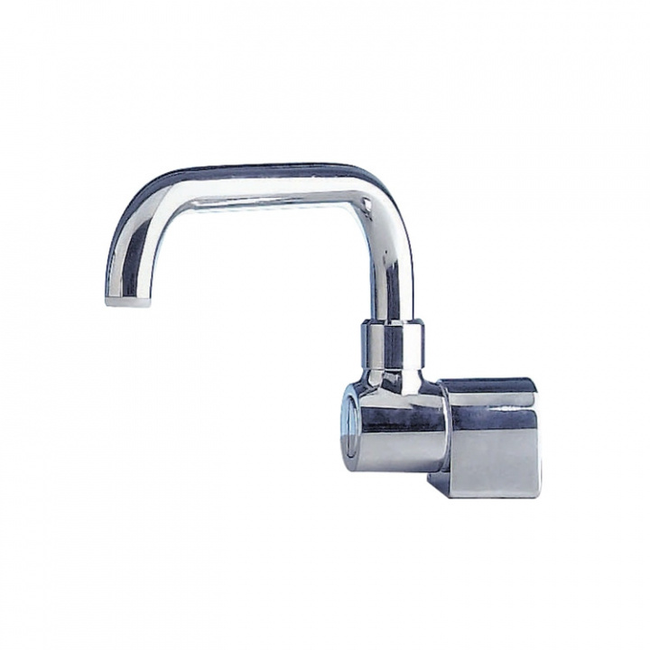 Enkel Kran Förkromad Låg Till Fotpump