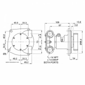 Pump brz flg 040 3/4 Pump brz flg 040 3/4
