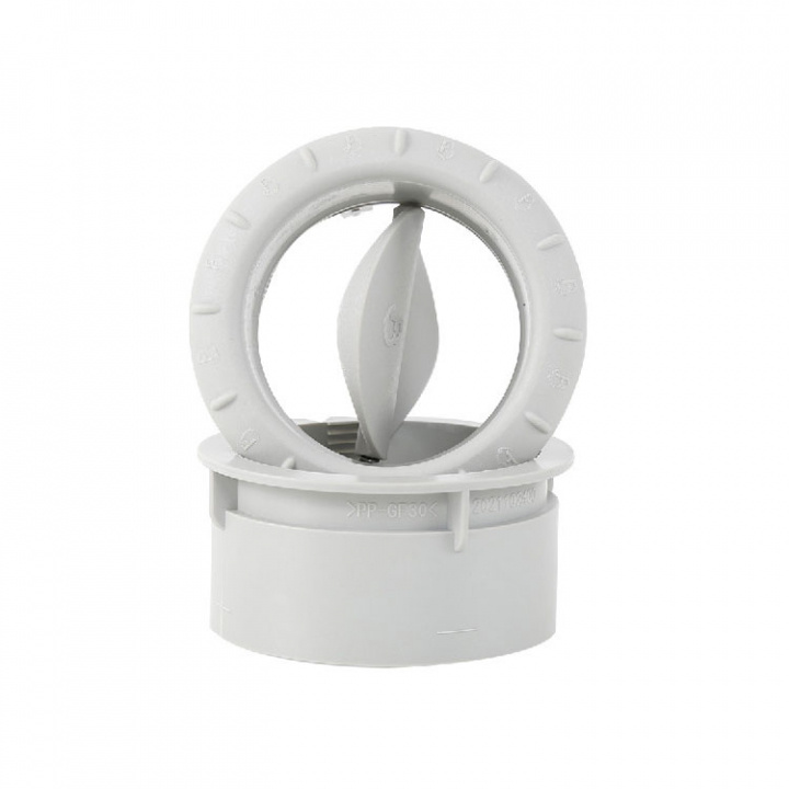 Luftmunstycke Runt Vitt Ø60 mm