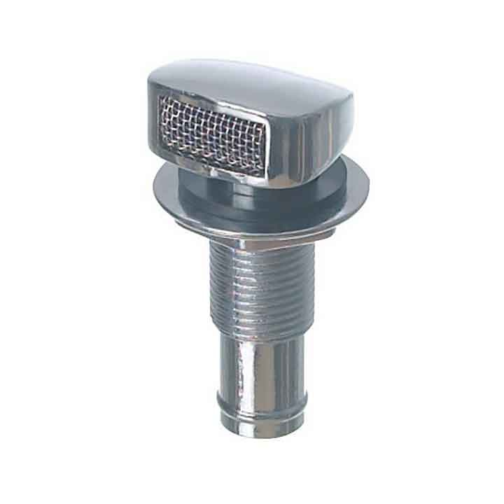 Tankventil Kromad Mässing Rak 12mm